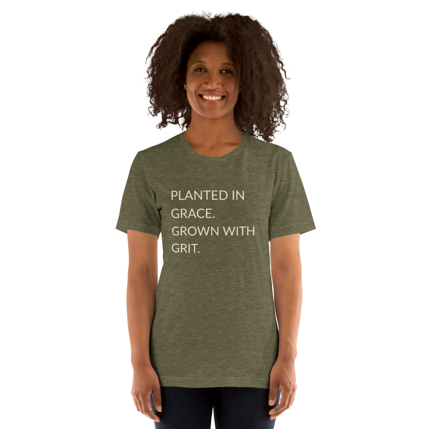 Planted in Grace. Grown with Grit. - Faith Tee