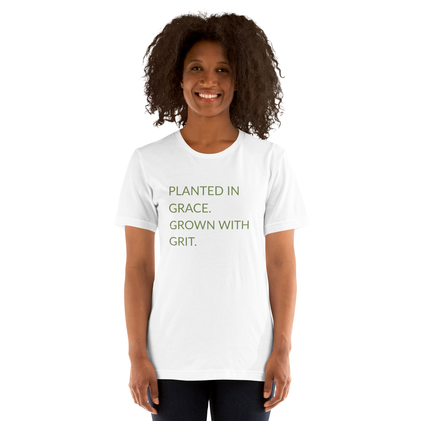 Planted in Grace. Grown with Grit. - Faith Tee