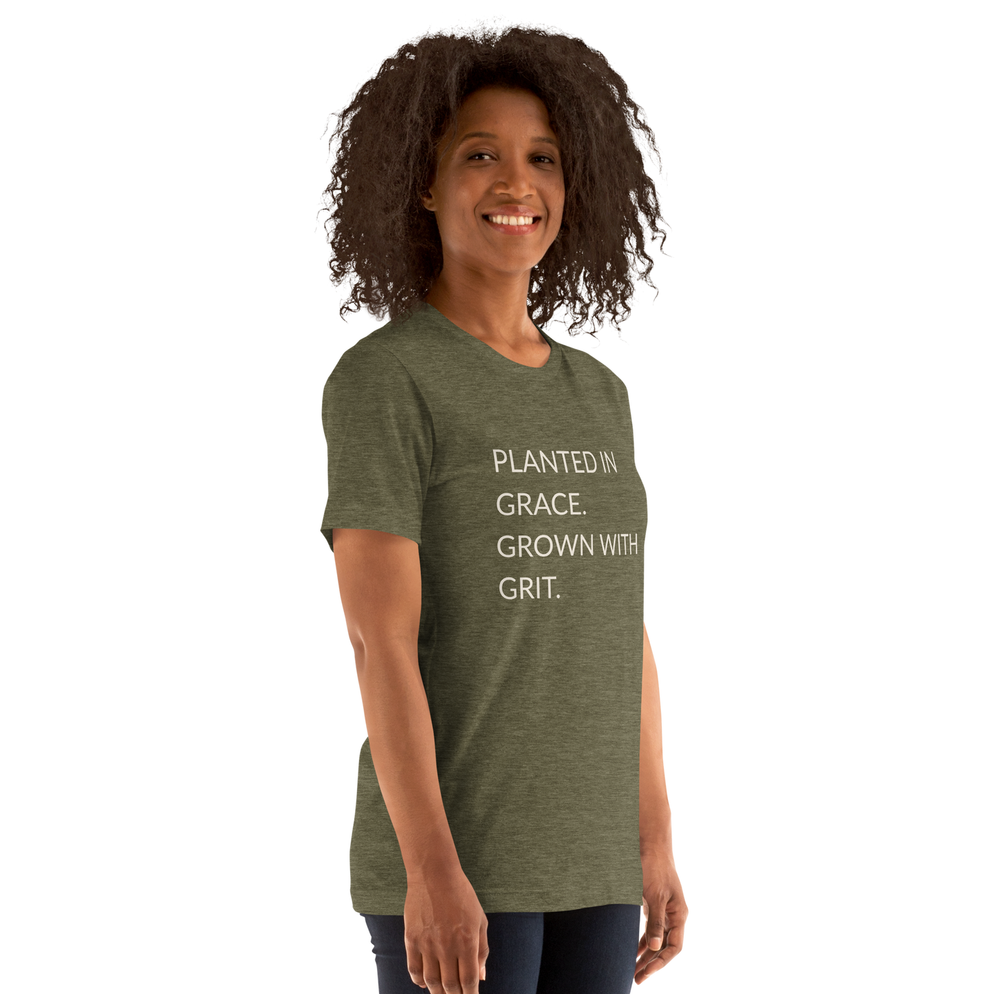 Planted in Grace. Grown with Grit. - Faith Tee